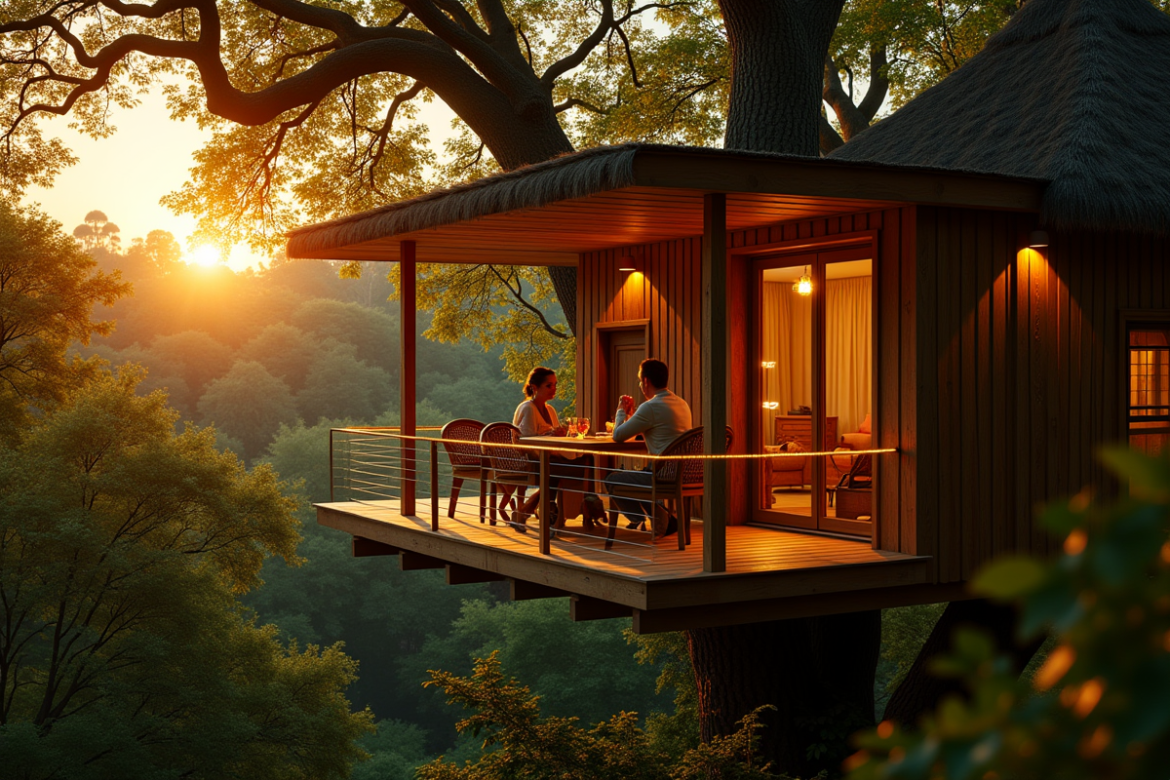 Suite de luxe dans une cabane arbre près de Paris