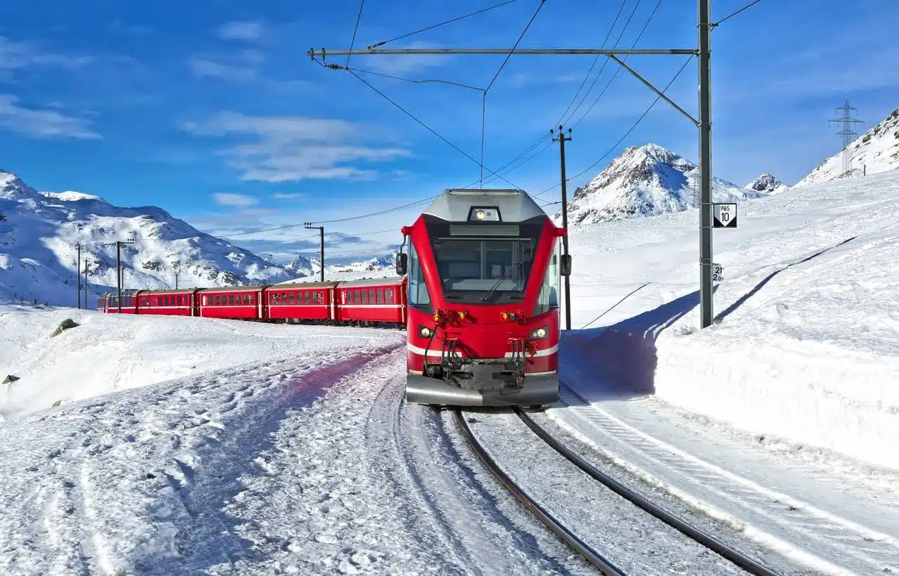 voyage en train en Suisse